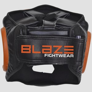 Cowhide Leather <b>MMA</b> <b>Dummy</b> Head Guard Sparring Helmet Protector Gear BLAZE FIGHT GEAR Model BFG-HG-09 for Boxing and Fighting - Product Image 4