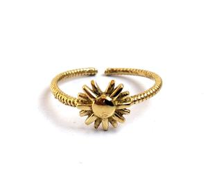 Haute qualité en laiton or couleur réglable en laiton bague d'anniversaire de mariage réglable personnalisé - Product Image 2