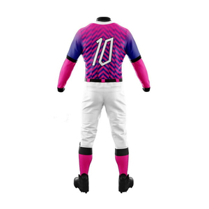 Ensemble de uniformes de baseball de dernière génération, prix raisonnable, couleur unie, haute qualité, respirant - Product Image 3