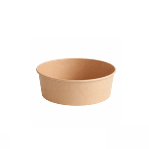 ชามกระดาษคราฟท์เคลือบ PE ขนาด 24 ออนซ์ 750 มล. รูปทรงกลม - Product Image 1