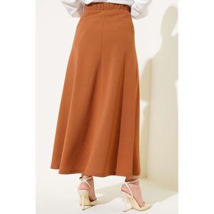 <b>Flared</b> Model <b>Skirt</b> Tan - Product Image 4