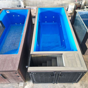 Modern Above Ground Fiberglass Swimming <b>Pool</b> with Mosaic Tiles UV Resistant Customizable Size & Color Corrosion-resistant - Product Image 4