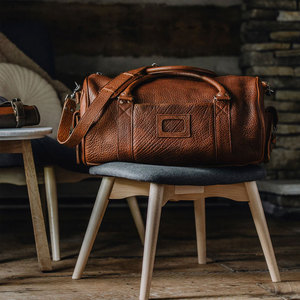 กระเป๋าดัฟเฟิลหนังแท้สไตล์ใหม่กระเป๋าเดินทางหนังแท้จากผู้ผลิตระดับมืออาชีพ - Product Image 2