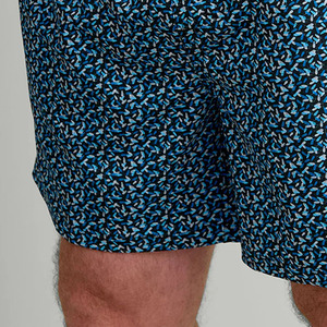 Shorts de Playa Personalizados para Hombre, Azules, con Estampado Digital, de Poliéster, Secado Rápido, Cintura Elástica Media, Largura Corta, Casuales - Product Image 2