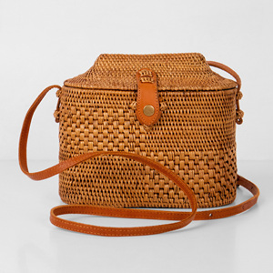 Bolso bandolera de ratán para mujer, tejido a mano, de la mejor calidad, bolso de mano natural con correas. - Product Image 2