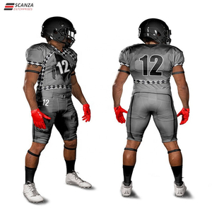 Ensemble d'uniformes de football américain pour hommes, maillot et pantalon de football, uniforme d'équipe sportive, ensemble de vêtements de football athlétique avec maillot rembourré - Product Image 3