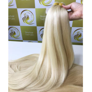 Vietnamien non transformé Remy Double dessiné cuticule alignée Machine Double trame plate trame haute qualité Extensions de cheveux humains grand - Product Image 3