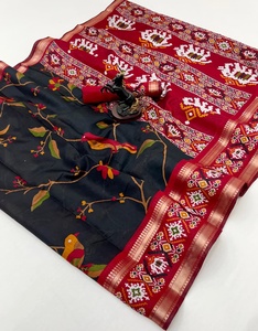 Sari en soie traditionnel indien haut de gamme très demandé pour femmes, mode indienne, en stock - Product Image 4
