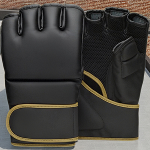 Custom 8OZ MMA Boxing Gloves Logo Printed PU Material <b>Hook</b> Loop Closure Unisex Heavy Bag Punching Training Sparring Gloves - Product Image 3