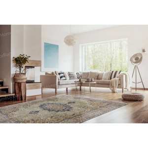 Tapis imprimé - Tapis personnalisés, Médaillon floral, Luxe, Turc, Tapis gobelin - Product Image 3