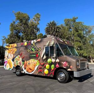 รถขายอาหารพร้อมรถเข็นขายอาหารบาบีคิวแบบเคลื่อนที่ได้รถขายอาหารในครัว - Product Image 2