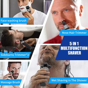 Rasoir Électrique Rotatif pour Hommes avec Technologie de Détection, Étanche IPX7, Tondeuse à Barbe et Cheveux, Verrouillage de Sécurité pour Utilisation Faciale et Application en Camping-Car - Product Image 2
