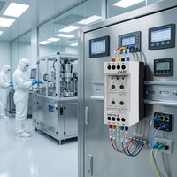 Relais de protection contre les surtensions, les sous-tensions, les pannes de phase et les séquences de phase C-lin HHD10-D pour l'automatisation industrielle, remplace ABJ1-18