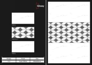 Azulejos cerámicos modernos de 300x600 mm para pared de baño y cocina, con acabado brillante o mate, efecto azúcar tallado, diseño de lujo para paredes interiores. - Product Image 4