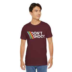 DON'<b>T</b> SHOOT Gaming <b>Shirt</b> Sarcastic Funny Retro Arcade Raiders Tee Video Game Emote <b>Gamer</b> Gift Distressed Vintage ARC Stripes - Product Image 2