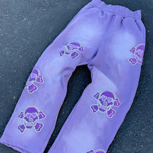 Sudaderas con capucha lavadas Vintage de algodón pesado Conjuntos de pantalones de chándal Logotipo bordado personalizado Hombres Chándal de dos piezas Conjuntos de chándal - Product Image 5