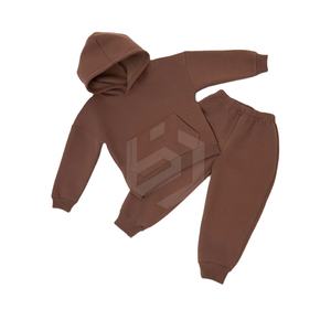 Ensemble de survêtement deux pièces pour garçons grande taille, automne, avec sweat à capuche et pantalon de jogging, 100% coton respirant, coupe-vent, imprimé délavé à l'acide - Product Image 3