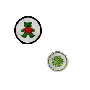 แผ่นป้ายปักลาย3D แบบคลาสสิกแผ่นปักแบบรีดติดด้วยความร้อนออกแบบโลโก้ได้ตามต้องการสำหรับเสื้อผ้า - Product Image 2