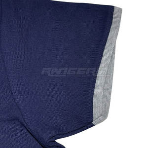 Polo Slim Fit pour hommes T-shirt à la mode bleu foncé avec broderie personnalisée Fabricant de polo Vente en gros Meilleures ventes de polos - Product Image 3