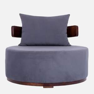 Chaise de pantoufles en bois massif Camellia au design moderne pour le salon - Product Image 4