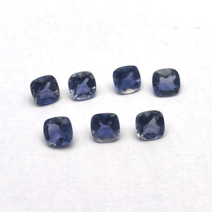 Haute qualité 5x5mm naturel Iolite coussin Triangle coupe 0.47CTS haut fabricant exportateur en vrac bleu Iolite haut-IROC ventes - Product Image 2