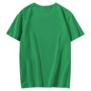 Nueva llegada clásica hombres camiseta excelente calidad al por mayor manga corta Formal Terry tela cuello redondo patrón liso teñido - Product Image 4