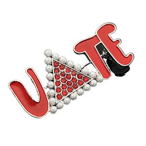 Broches DSTJMAC personalizados Delta Jackson (MS) Alumnae Chapter Members Delta Symbols Pearl Broche Pin Joyería - Product Image 4