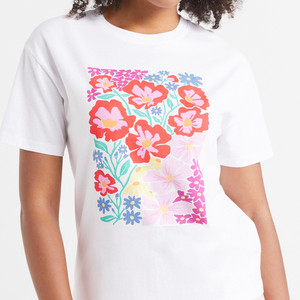 Camiseta de alta calidad 100% algodón Mujer transpirable Color sólido en blanco Casual de gran tamaño impreso camiseta blanca - Product Image 6