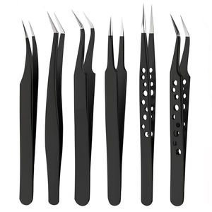 2025 personnalisé haute qualité en acier inoxydable pince à cils confortable Volume Extensions Fiber conseils pour outils de maquillage - Product Image 4