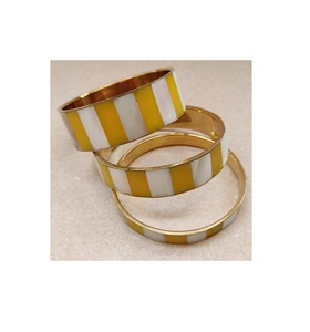 Fashion Jewelry MOP <b>Bracelets</b> & Bangles with Brass Base Hot Selling Mother of <b>Pearl</b> Brass Bangle at Low Price - Product Image 4