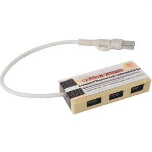 Hub USB Paulo Personalizzato in Materiale Riciclato per Uso Promozionale - Product Image 3