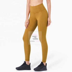Leggings de fitness en spandex confortable taille haute pour femmes pantalons de yoga tricotés respirants caractéristiques de pantalons de yoga tissés - Product Image 5