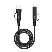 MODORWY 60W 4-en-1 câble de données de charge rapide en alliage d'aluminium + fil tressé câble rapide pour téléphones mobiles et ordinateurs