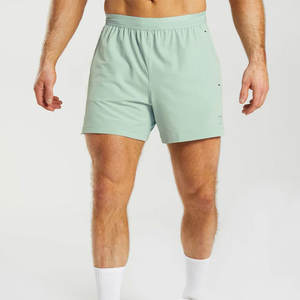 Shorts de sport pour homme, coupe ajustée, couleur unie, séchage rapide, pour la course à pied, entraînement fitness, écologiques, en polyester - Product Image 5