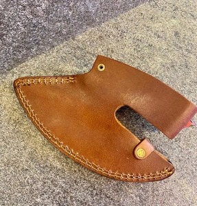سكين تقطيع خضروات طاه احترافي بشعار مخصص ، شفرة دمشكوس بمقبض خشبي ، - Product Image 6