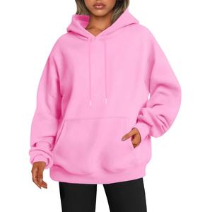 Sudadera con capucha de nuevo estilo de primavera y otoño para mujer con mangas de hombro caído Sudadera con capucha gruesa informal estampada para invierno - Product Image 1