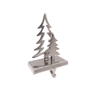 Wholesale Custom X-Mas Tree Shaped Metal Ornaments Christmas <b>Stocking</b> <b>Holder</b> Decoration from Manufacturer - Product Image 1