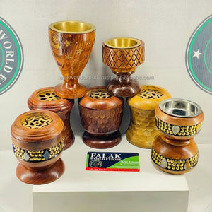 Quemador de incienso de madera de diseño creativo, Bakhoor quemador, incensario árabe de madera, soporte de incienso de Falak World Export - Product Image 4