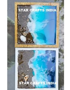 Noël rond hexagone blanc boisson feutre sous-verres personnalisé gravé marbre bois sous-verres ensemble par Star Crafts Inde - Product Image 6