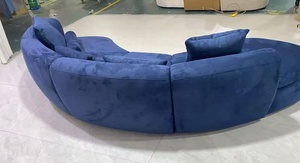 DREAMLIKE Canapé sectionnel italien moderne et minimaliste en tissu pour hôtel appartement de luxe avec de grands petits espaces Design à rangée droite - Product Image 5