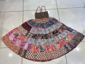 Boho Hippie Mujeres Falda Larga Gitana, Cintura Alta Patchwork Capa Falda Vestido Para Mujeres, Hippie Boho Estilo Lujo Y Atractivo - Product Image 3