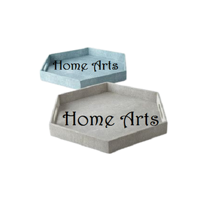 ชุดถาดเสิร์ฟอาหารบนโต๊ะดีไซน์โบราณมี2ขนาดที่แตกต่างกันถาดเสิร์ฟขนมที่ทำจากไม้และโลหะ - Product Image 3