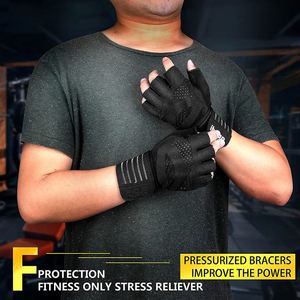 Gants de gymnastique pour hommes en polyester de haute qualité pour le sport Gants d'entraînement de fitness personnalisés en gros pour l'haltérophilie - Product Image 2