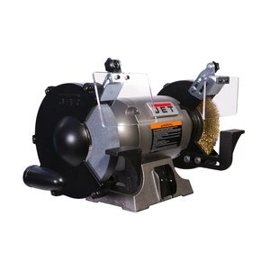 Amoladora de Banco Industrial de 8 Pulgadas con Rueda de Alambre, 3450 RPM, 1 HP, 115V, 1 Fase, Fuente de Alimentación Eléctrica para Pulir - Product Image 1