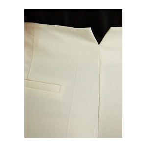 Pantalon femme coupe carotte à jambe étroite avec détail à la taille arrière, 3 poches, non doublé - Product Image 2