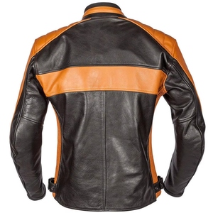 Blousons de moto en cuir imperméables et coupe-vent pour hommes avec protection toutes saisons, ajustement confortable et caractéristiques de sécurité modernes pour la conduite - Product Image 5