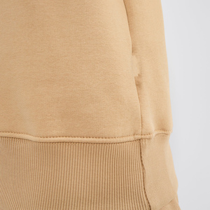Vente chaude personnalisé Beige côtelé décolleté femmes Marchi sweat côtelé poignets et ourlet femmes sweats à capuche sweats à capuche d'entraînement pour les femmes - Product Image 4