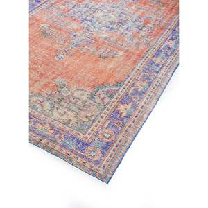 Alfombra de Lana Anudada a Mano de Gran Tamaño, Diseño de Medallón Rojo y Naranja, para Sala de Estar, Pasillo Rectangular, Modelo Pae-2869 - Product Image 2