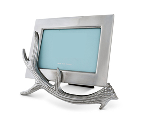 Cadre photo en aluminium plaqué argent en forme de rectangle Style fantaisie Look moderne Accent pour la maison Cadre photo décoratif - Product Image 2