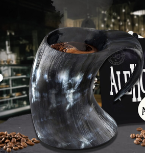 Hot Coffee Drinking Viking Drinking <b>Mugs</b>, Anniversary Gift, Husband Gifts, Couples Gift, Christmas Gifts - Product Image 2